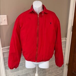 Polo by Ralph Lauren Men's Vibrant Red Bomber Jacket
